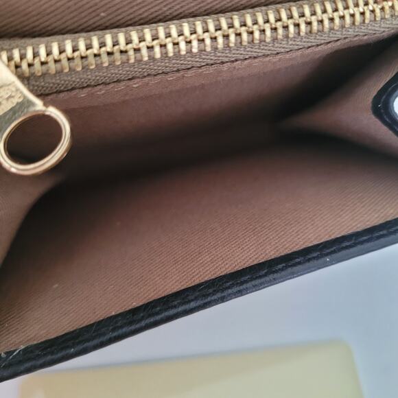 See By Chloe Card Coin Wallet Logo Small Leather Black Compact Designer - Picture 6 of 10